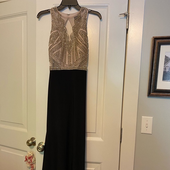 Dresses & Skirts - Jeweled black evening gown